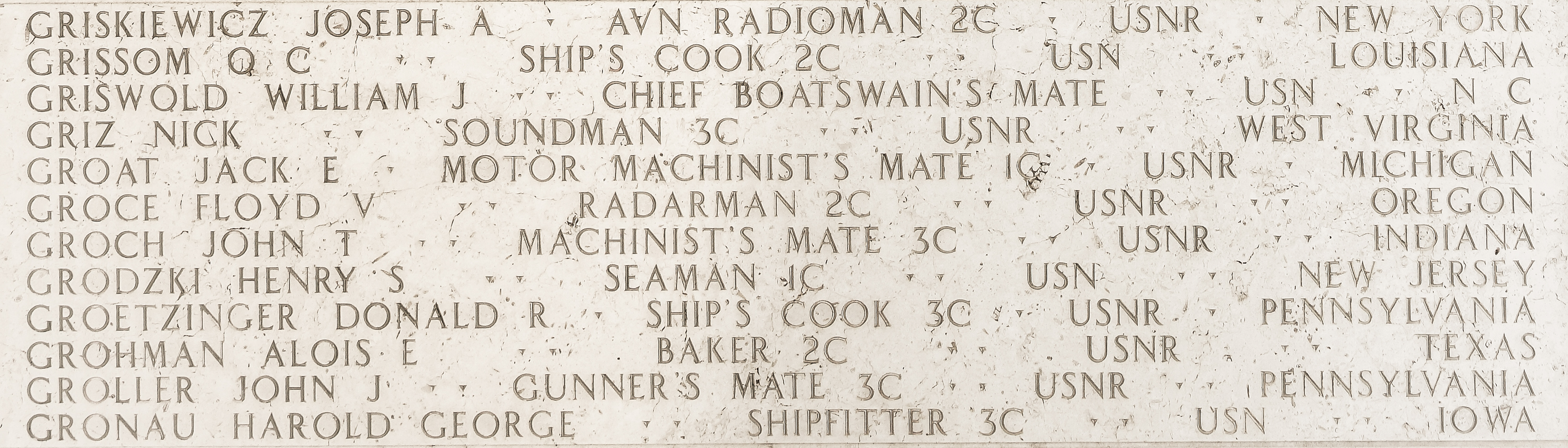 William J. Griswold, Chief Boatswain's Mate